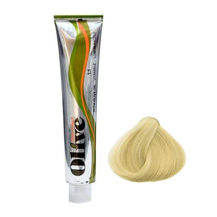 رنگ مو الیو شماره 10.1 سری دودی رنگ بلوند نقره ای بسیار روشن Olive