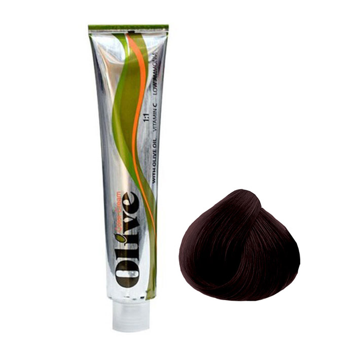 رنگ مو الیو Olive شماره 5.6 سری ماهگونی تیره