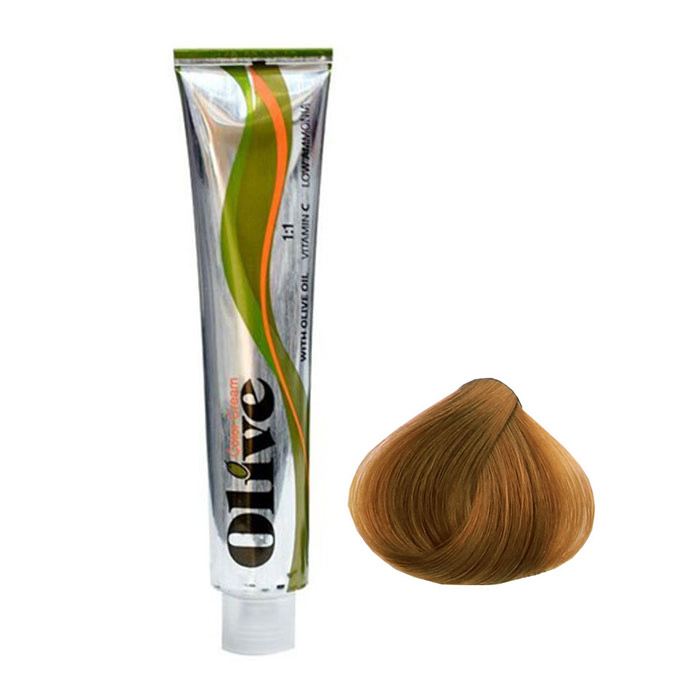 رنگ مو الیو شماره 8.5 سری طلایی رنگ بلوند طلایی روشن Olive
