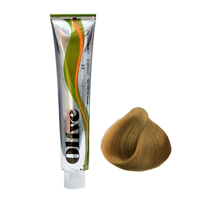 رنگ مو الیو شماره 8 سری طبیعی رنگ بلوند روشن Olive